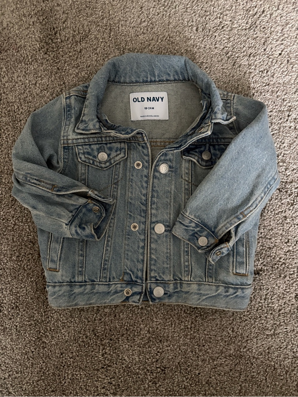 Unisex Trucker Jean Jacket for Baby